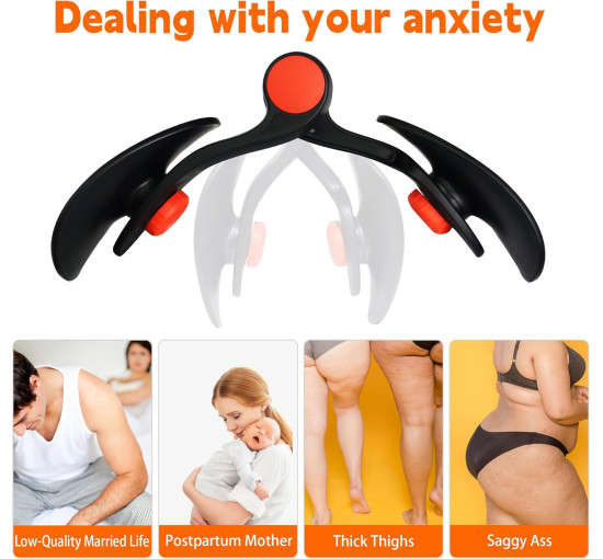 Тренажер для вправ м'язів стегон та тазового дна JICHFU T-001, чорний (4112)