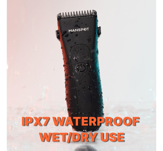 Тример для паху та волосся на тілі MANSPOT HC-W003A для чоловіків, чорний (3133)