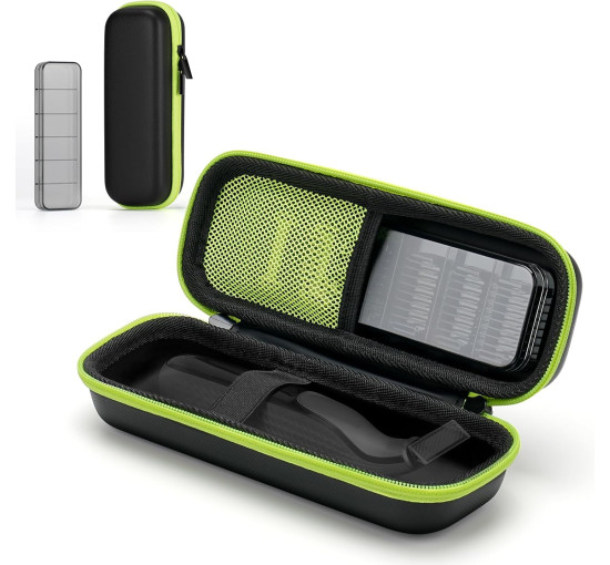 YINKECASE Жорсткий дорожній футляр ZS-030108GN-A для зберігання тримера, зелений (5075)