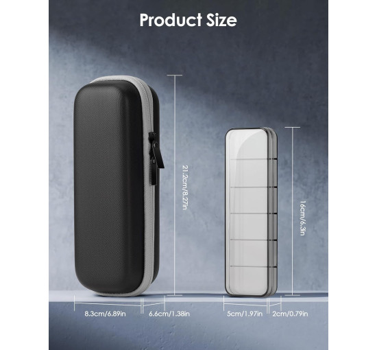 YINKECASE Жорсткий дорожній футляр ZS-030108GN-A для зберігання тримера, зелений (5075)