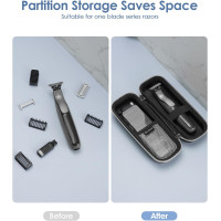 YINKECASE Жорсткий дорожній футляр ZS-030108GN-A для зберігання тримера, зелений (5075)