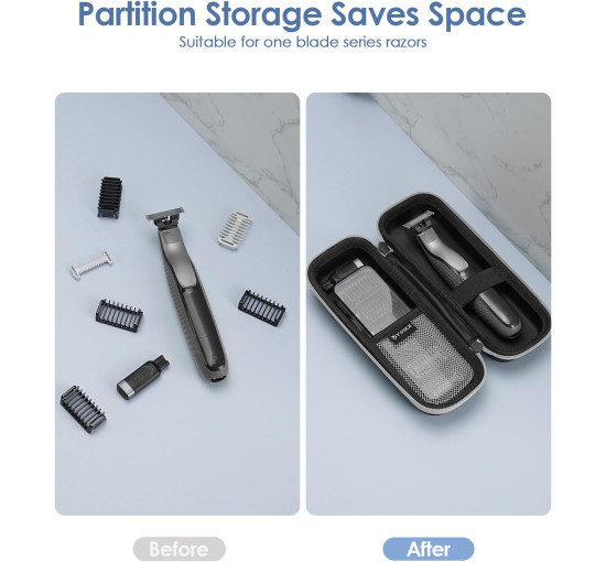 YINKECASE Жорсткий дорожній футляр ZS-030108GN-A для зберігання тримера, зелений (5075)