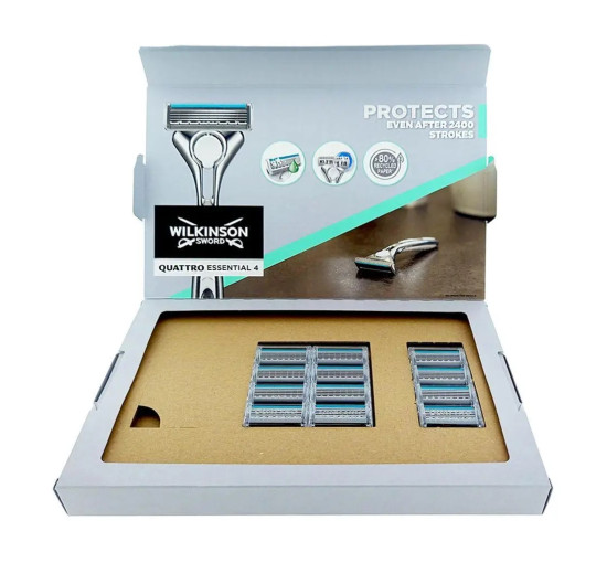 Змінні касети Wilkinson Sword Quattro Titanium Sensitive 12 шт (3013)