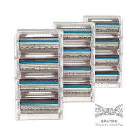 Сменные кассеты Wilkinson Sword Quattro Titanium Sensitive 12 шт (3013)