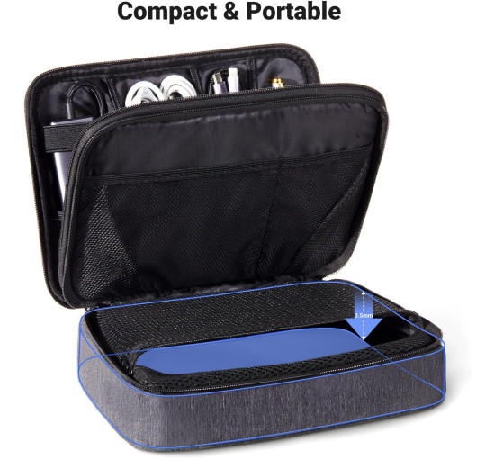 Багатофункціональна сумка UGREEN розмір L, чохол для зберігання планшета, зарядного пристрою, адаптера, зовнішнього жорсткого диска, чорна (0012)