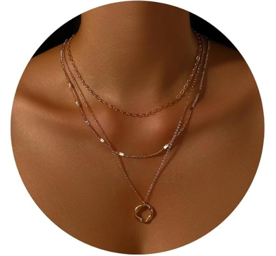 Багатошарові золоті намиста MOROTOLE для жінок (4169)