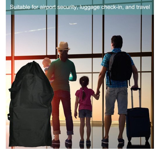 Doukesh Водонепроникна сумка для коляски sdfgh8 та сумка для перенесення колясок, чорний (5133)