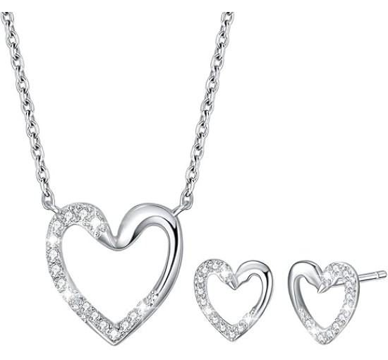 E Jewellery Набори ювелірних виробів зі срібла 925 проби S001971087, срібний (5173)