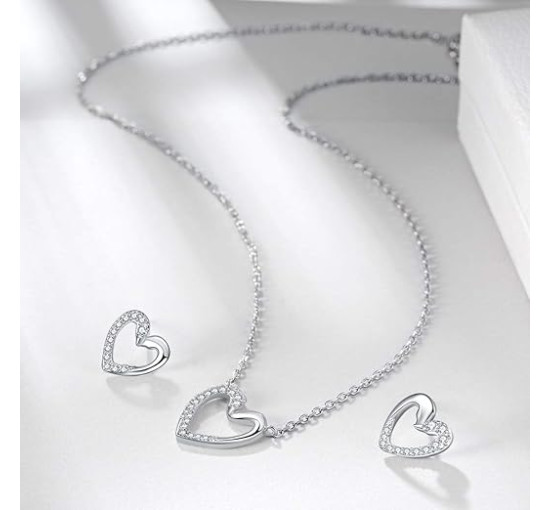 E Jewellery Набори ювелірних виробів зі срібла 925 проби S001971087, срібний (5173)