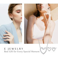 E Jewellery Наборы ювелирных изделий из серебра 925 пробы S001971087, серебряный (5173)