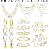 FASACCO Набір золотих прикрас, золотого намиста та браслета (5179)