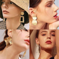 Generic 12/15 пар сережок-підвісок для жінок і дівчаток, золотий (5171)