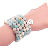 GVUSMIL браслет з натурального дорогоцінного каміння, без застібки (5178)