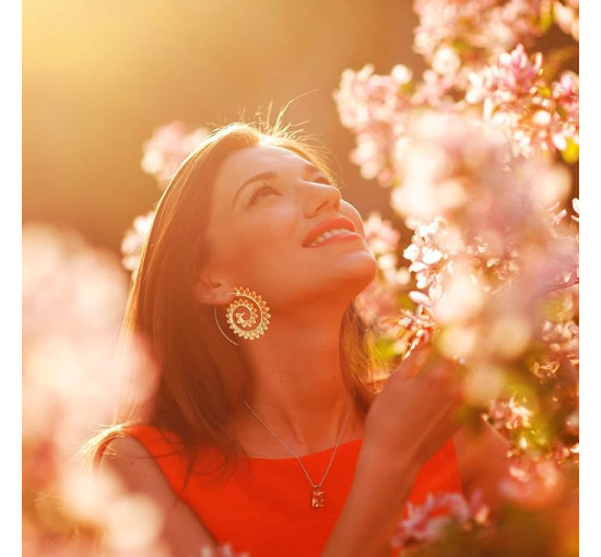 Hicarer 8 пар богемних вінтажних сережок з кілцями Hicarer-hook-Y, золотий (5174)