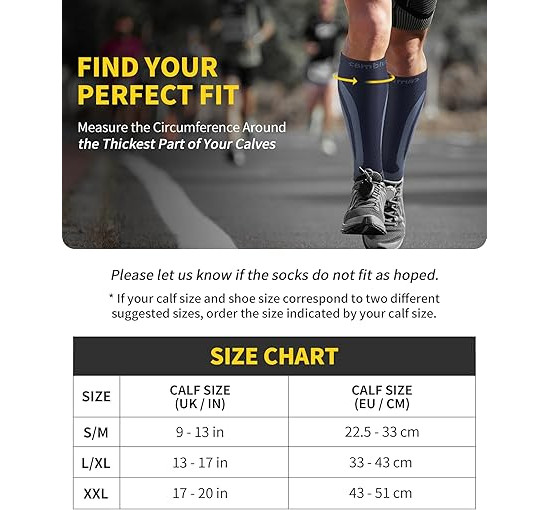 Компресійні бандажі CAMBIVO 2 пари для чоловіків та жінок, темно-сині (3006)