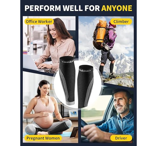 Компресійні бандажі CAMBIVO для чоловіків та жінок, сірі (3007)