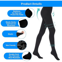 Компрессионные колготки AOGOE для мужчин и женщин, 23-32 мм рт. ст., класс 2, закрытый носок, компрессионные колготки, XL черный (0145)