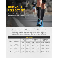 Компресійні шкарпетки CAMBIVO CS11 L/XL для жінок та чоловіків, чорнильні (3009)