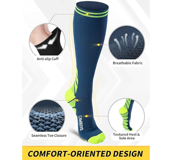 Компресійні шкарпетки CAMBIVO CS60 для жінок та чоловіків (2198)