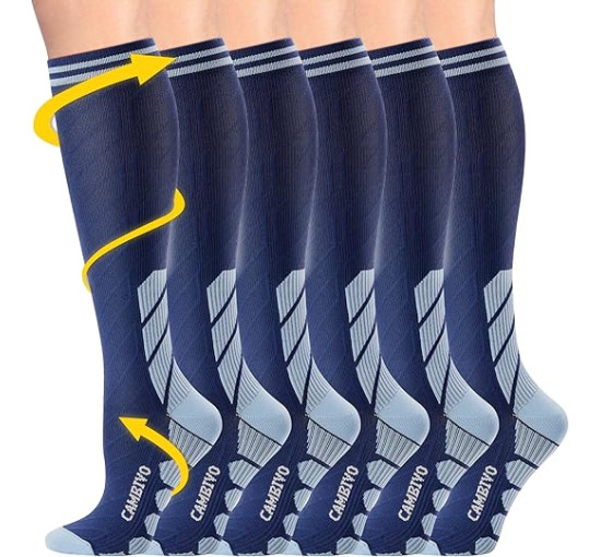 Компресійні шкарпетки CAMBIVO CS60 для жінок та чоловіків, розмір S-M (2200)