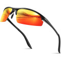 Спортивные поляризованные очки Kunchu  Al-Mg с металлической оправой (5157)