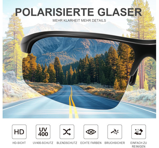 Спортивные поляризованные очки Kunchu  Al-Mg с металлической оправой (5157)