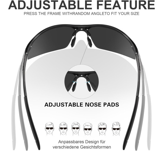 Спортивные поляризованные очки Kunchu  Al-Mg с металлической оправой (5157)