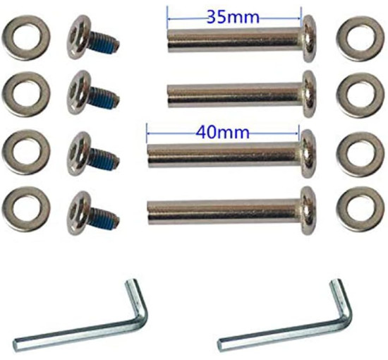 LOTOWELZON пара чорних змінних коліс для валіз ATXDE230, 75x24 мм/2,95x0,94 дюйма (5072)