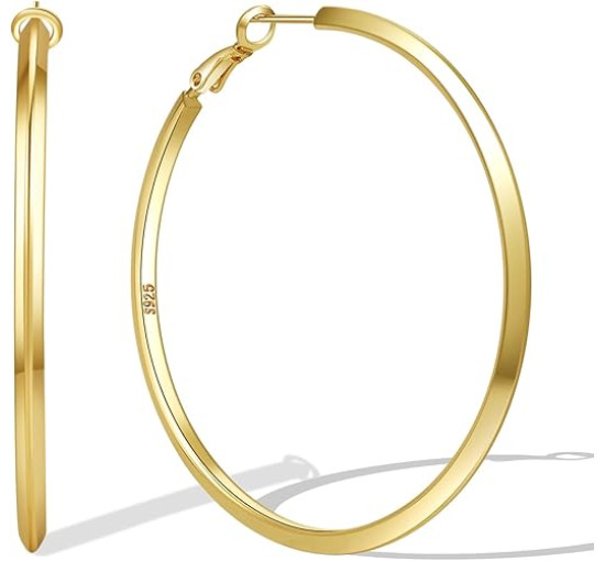 Модні сережки-кільця MOROTOLE TB-US-Triangle Hoop-SV, зі срібла 925 проби для жінок (4170)