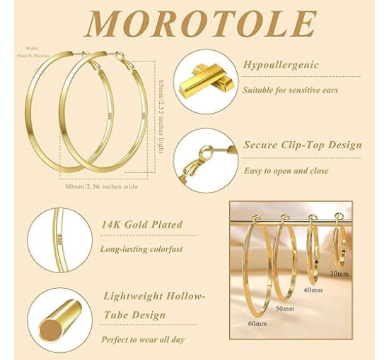 Модні сережки-кільця MOROTOLE TB-US-Triangle Hoop-SV, зі срібла 925 проби для жінок (4170)