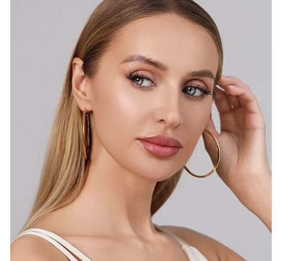 Модні сережки-кільця MOROTOLE TB-US-Triangle Hoop-SV, зі срібла 925 проби для жінок (4170)