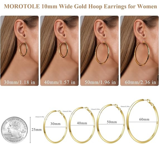 Модні сережки-кільця MOROTOLE TB-US-Triangle Hoop-SV, зі срібла 925 проби для жінок (4170)