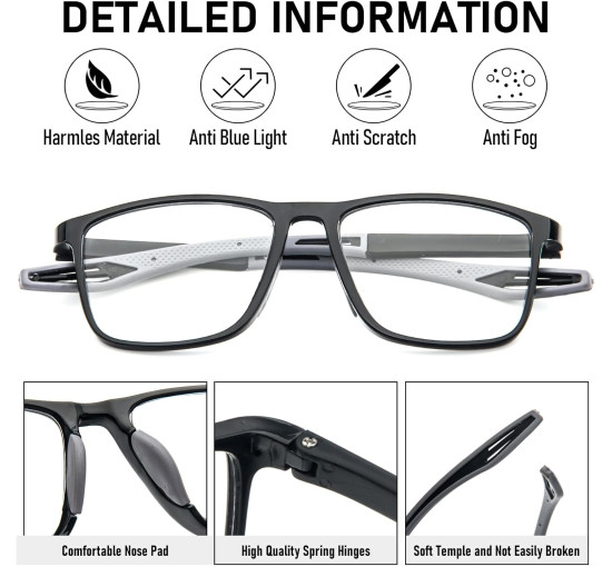 Набір MMOWW DEL030-GBR3.5 із 3 окулярів для читання для чоловіків і жінок (3153)