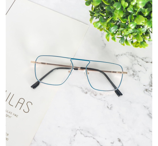 Набір із 2 окулярів для читання MMOWW DEL035-BKBU2.5, чоловічі, з фільтром синього світла, чорний синій (3174)