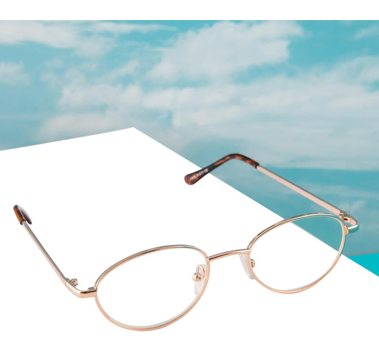 Окуляри для читання MMOWW DEL023-GD3.0, золотий (3165)