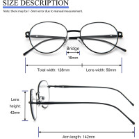 Окуляри для читання MMOWW DEL028-BK2.5 Anti Blue Light, чорні (3166)