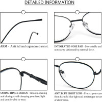 Окуляри для читання MMOWW DEL028-BK2.5 Anti Blue Light, чорні (3166)