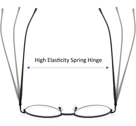 Окуляри для читання MMOWW DEL028-BK2.5 Anti Blue Light, чорні (3166)