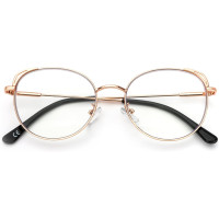 Окуляри для читання MMOWW DEL031-GD1.0 з фільтром синього світла для жінок і чоловіків, рожеве золото (3169)