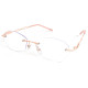 Окуляри для читання MMOWW DEL037-RG1.0 без оправи для жінок, рожеве золото (3163)