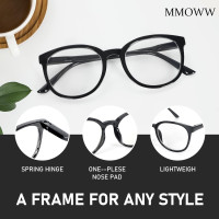 Окуляри для читання MMOWW DEL042-BK2.0 з фільтром синього світла для жінок і чоловіків, чорний (3173)