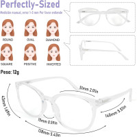 Окуляри для читання MMOWW DEL042-TR1.5 з круглою оправою, прозорий (3172)