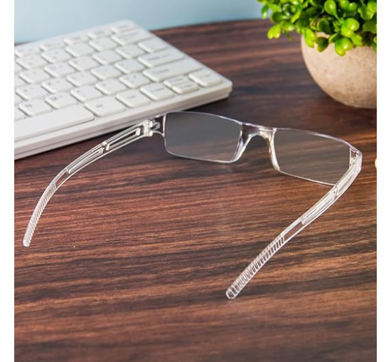 Окуляри MMOWW для читання, без оправи для чоловіків та жінок, 4 шт, прозорі (3152)