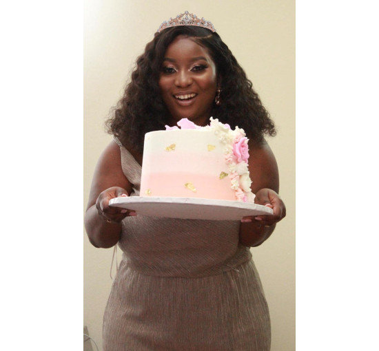 SH Весільна тіара з рожевого золота SHCG188017CP8 для жінок та дівчат, металева корона зі стразами (5134)