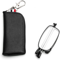 Складані окуляри для читання MMOWW ITL029-BK-2.5 для чоловіків та жінок з телескопічним стрижнем, чорні (3158)