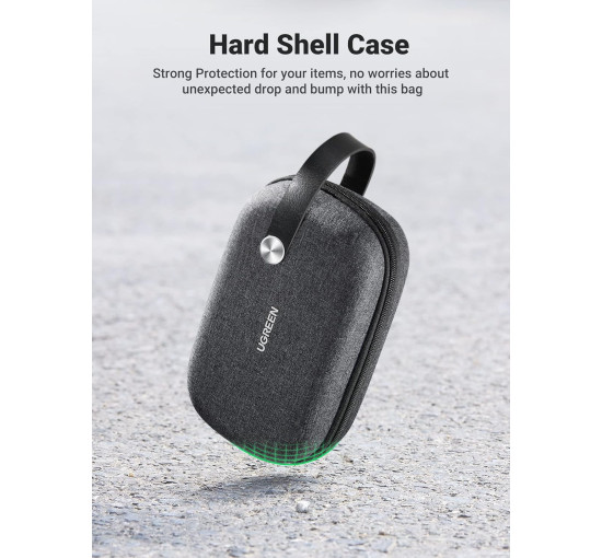 Сумка UGREEN для аксесуарів для подорожей, органайзер для дорожньої електроніки та невеликих гаджетів, чона (0013)