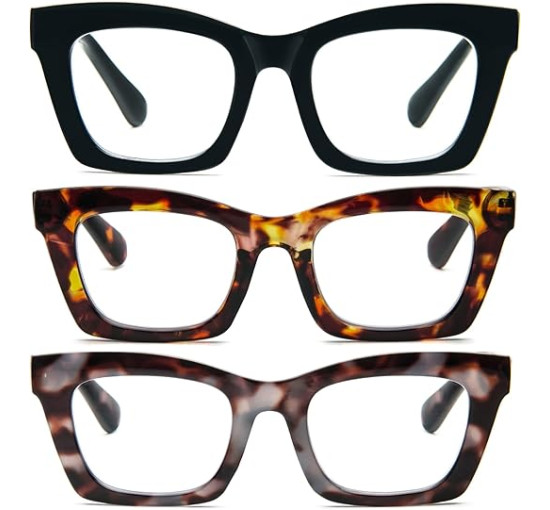 Великі окуляри для читання MMOWW  для жінок, 3 шт. (3155)