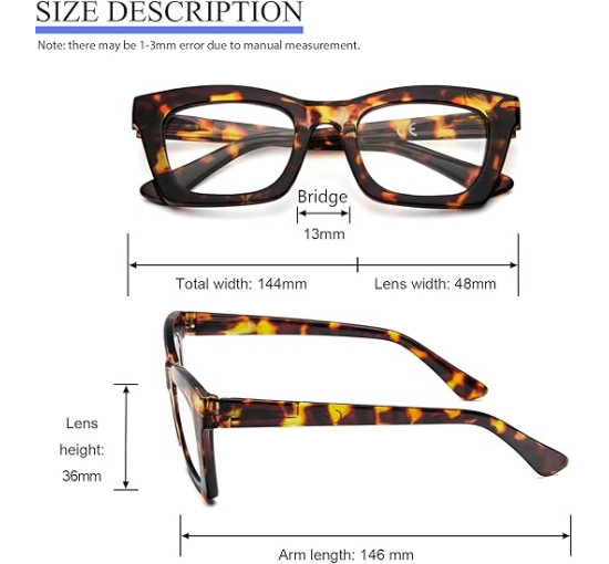 Великі окуляри для читання MMOWW  для жінок, 3 шт. (3155)