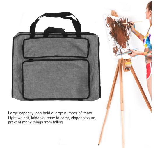 Acouto Водонепроникна художня сумка Acoutoxnvcu4tey2-13 для зберігання художнього приладдя, сіра (5152)