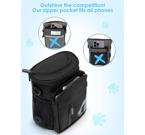 Чохол для ласощів для собак Gobeigo JBY2410DTPBK-EUPAT2, чорна (3111)